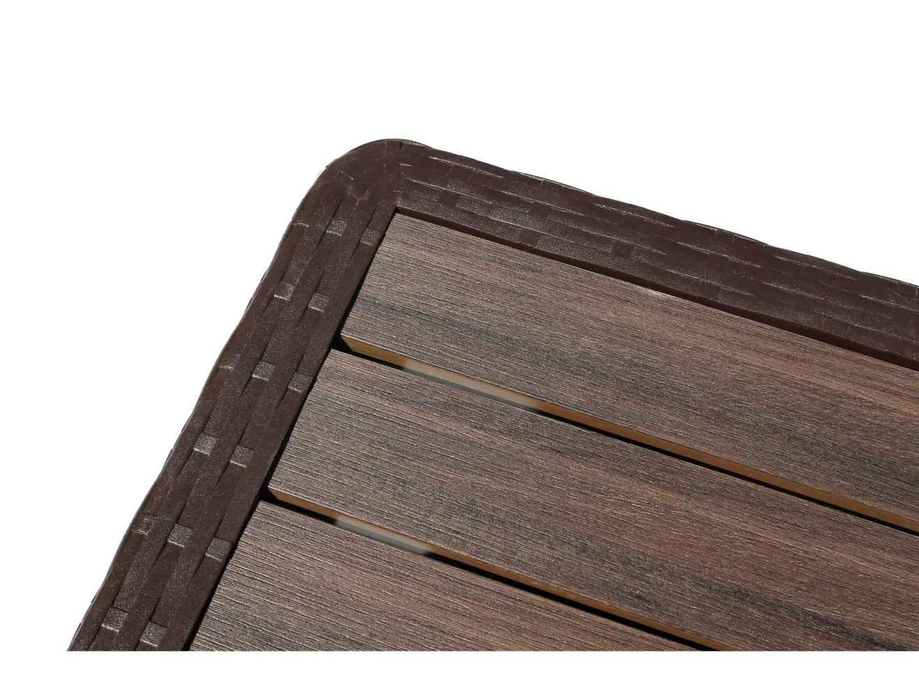 Стол пластиковый Ola Dom 76x76см квадратный (коричневый) арт. 1596475