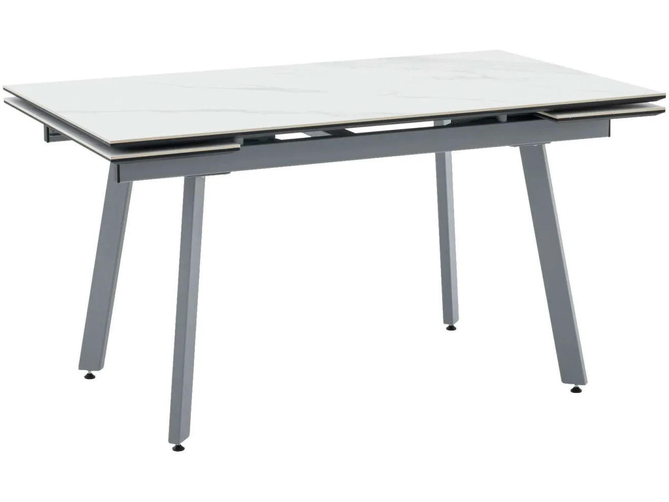 Стол обеденный STOOL GROUP Тайл 140-200*85 Snow white, подстолье серое арт. 1568359