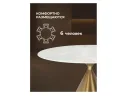 Jaklin 130x73 белый мрамор / сатинированное золото Керамический стол арт. 1535219