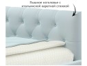 Мягкая кровать-тахта Afelia 1200 мята пастель с ящиками