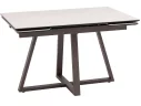 Стол обеденный STOOL GROUP Керас 120-180*80 Carmen light grey, подстолье коричневое арт. 1568399