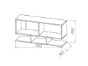 Полка навесная Геометрия