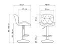 Trio light gray / black Барный стул