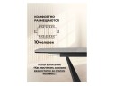 Вейл 160(205)х89 larka grey / черный Керамический стол