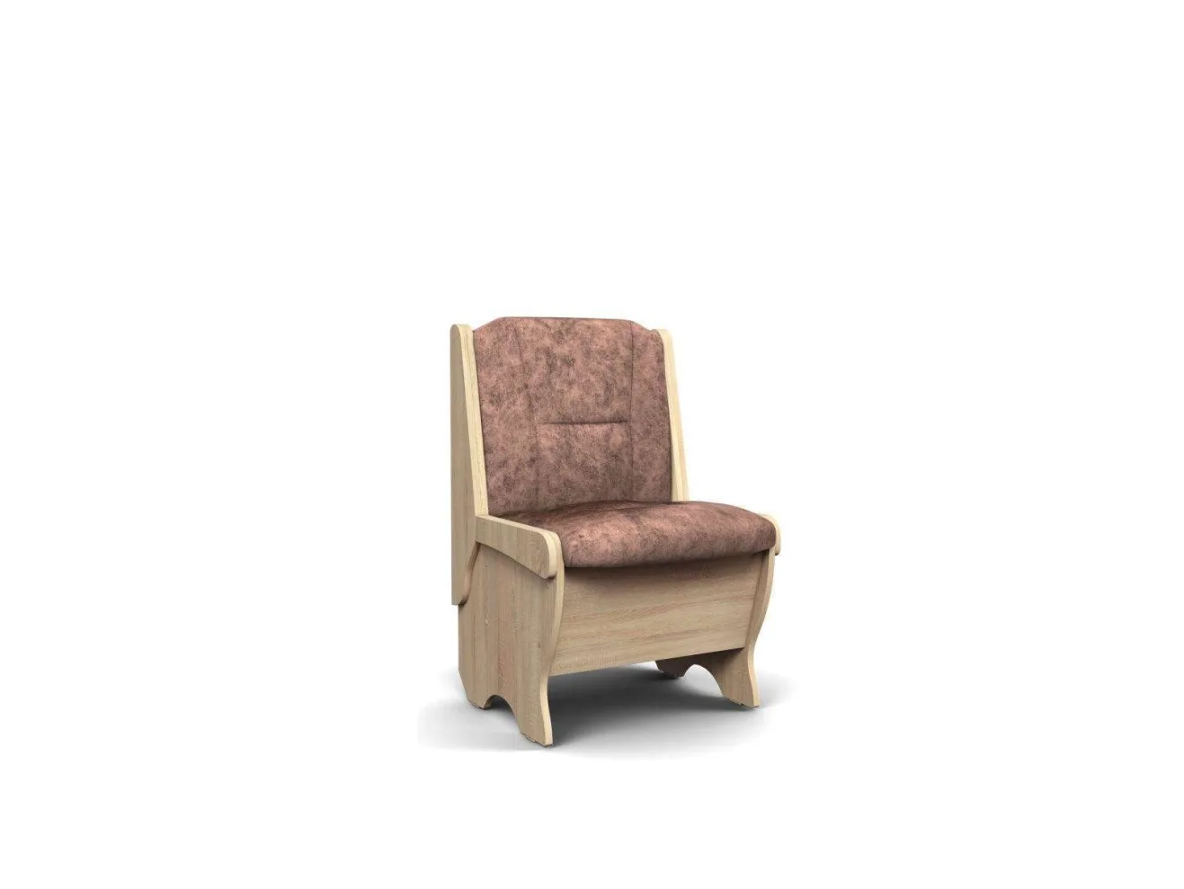 Скамья Лотос 550 / Дуб Сонома / Велюр Коньяк арт. 1149693
