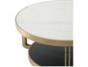 Стол журнальный STOOL GROUP Калисто 90*90 Светлая и темная керамика арт. 1568375