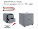 Мягкая кровать Selesta 1200 серая с ортопед.основанием с матрасом ГОСТ арт. 658443