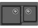Мойка 780 Level 780K 2 чаш 780*500 черный арт. 1265917