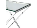 Консоль Stool Group ИНСИГНИЯ 120х40 Прозрачное стекло/Сталь серебро арт. 1598827