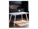 Норман 140 (200) х 80 белый мрамор alpin white / snow white / белый Керамический стол