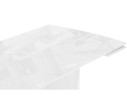 Готланд 180(240)x90 statuario titan gloss / белый Керамический стол