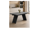 Вейв 160(220)х89 larka grey / черный Керамический стол арт. 1258509
