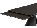Шелтон 180(260)x90 massa ink gray / черный Керамический стол