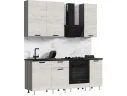 Кухня Рио NEW ЛДСП 2,0/900м (490) Компановка №2 Дуб Крафт Белый/Графит арт. 1307851
