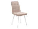 Стул DikLine 207 B03 BEIGE, ножки белые
