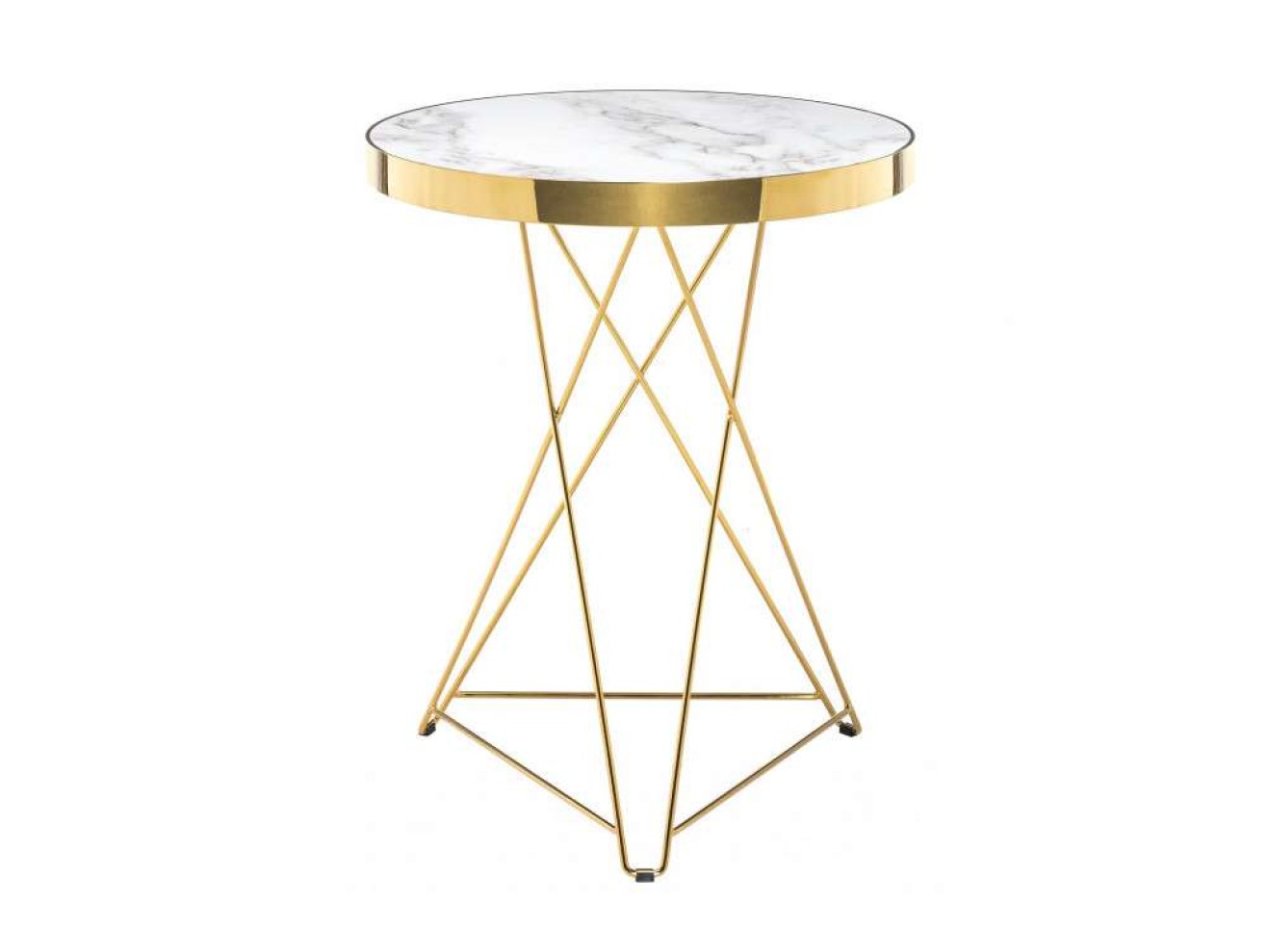 Milena white / gold Стол деревянный