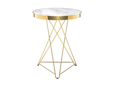 Milena white / gold Стол деревянный