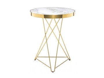 Milena white / gold Стол деревянный