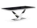 Levon 200x100x75 black Стол стеклянный