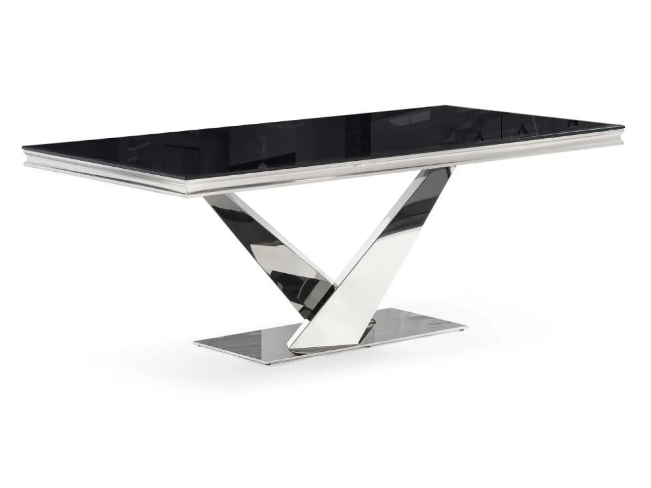 Levon 200x100x75 black Стол стеклянный арт. 1535239