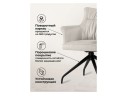 Kaser 360 крутящийся ivory / black Стул на металлокаркасе арт. 1152631