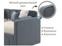 Мягкая кровать Эмили 900 c ящиками маренго арт. 1576033