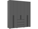 Шкаф 6-ти створчатый Норд, Графит арт. 1533427