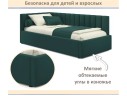 Мягкая кровать Milena 900 изумруд с подъемным механизмом арт. 1094239