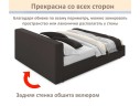 Мягкая кровать Skandi 1600 шоколад с подъемным механизмом