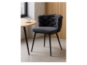 на металлокаркасе Rendi gray-blue / black Стул на металлокаркасе