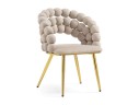 Ball beige / gold Стул на металлокаркасе