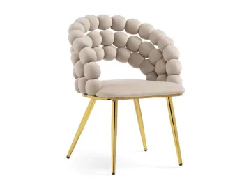 Ball beige / gold Стул на металлокаркасе