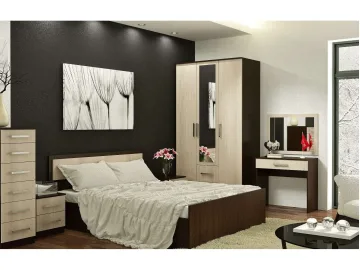 Кровать с проложками ДСП Фиеста LIGHT 120х200, венге