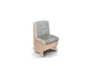 Скамья Лотос 550 / Ясень светлый / Велюр Графит арт. 1149705
