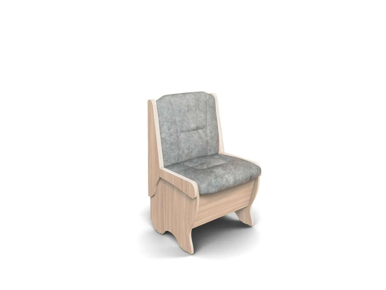 Скамья Лотос 550 / Ясень светлый / Велюр Графит арт. 1149705
