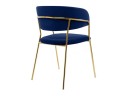 Kamelia 1 dark blue / gold Стул на металлокаркасе арт. 1019251