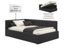 Мягкая кровать-тахта Bonna 1200 шоколад c подъемным механизмом
