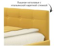 Односпальная кровать-тахта Bonna 900 с защитным бортиком желтая и подъемным механизмом арт. 1027171