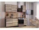 Готовая кухня Энигма 1,6 м, Дуб каньон, венге
