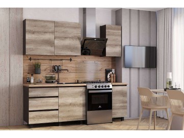 Готовая кухня Энигма 1,6 м, Дуб каньон, венге