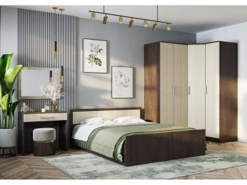 Кровать с реечным настилом Фиеста LIGHT 160х200, венге