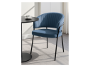 Лео синий Brendy Classic Blue 08 / черный Стул на металлокаркасе