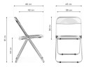 Fold складной clear Пластиковый стул