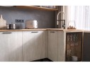 Кухня Рио NEW (металл) 3,8х1,2/1080м (490), компоновка №7, Крафт золотой/Шелковый камень арт. 1579837