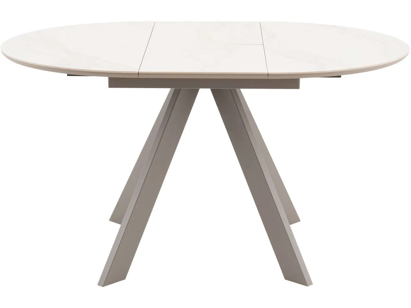 Стол STOOL GROUP Миндель круглый D100 керамика Белый глянец/Латте арт. 1568331