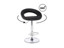 Oazis black / chrome Барный стул
