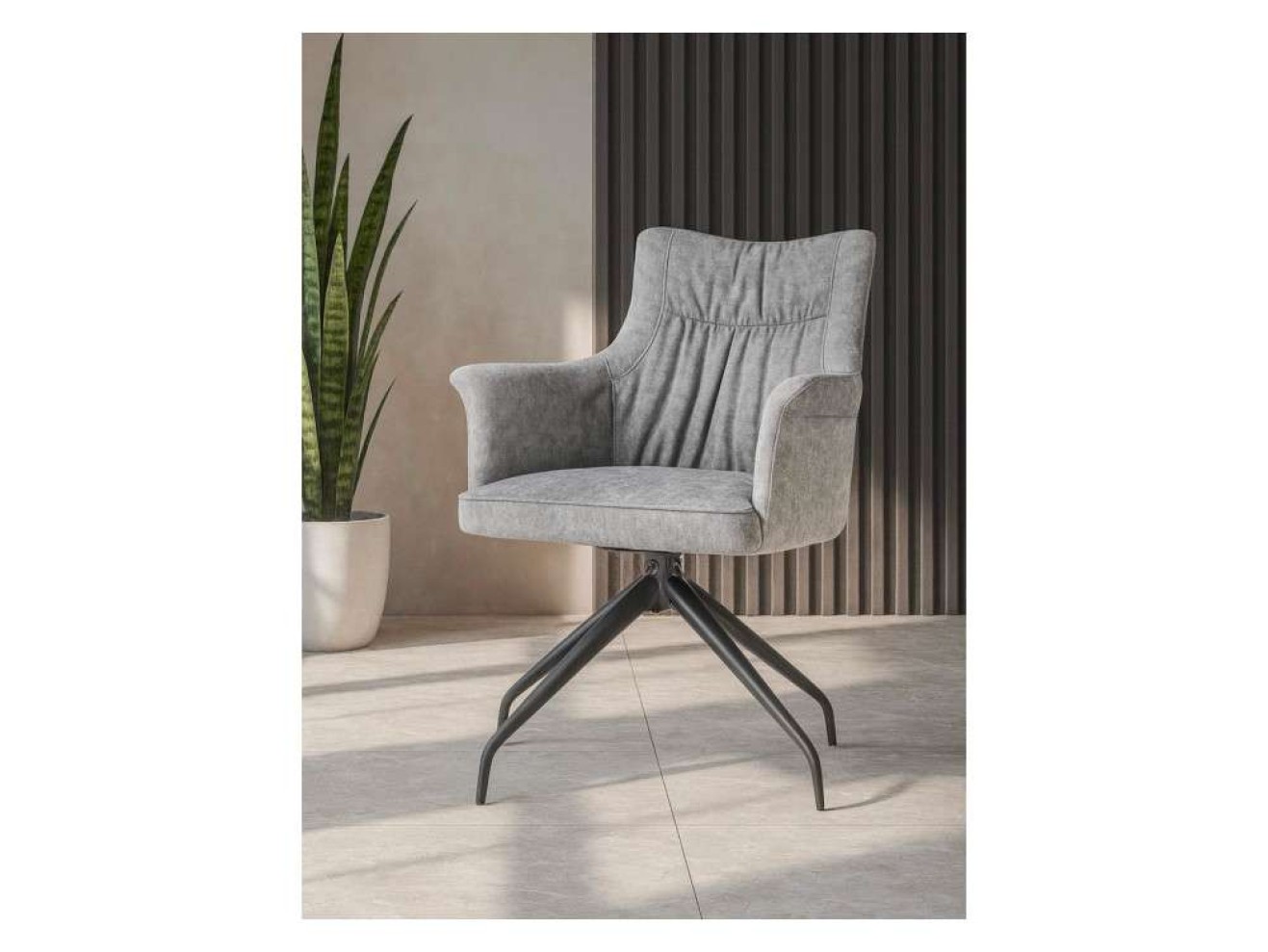 Kaser 360 крутящийся grey / black Стул на металлокаркасе