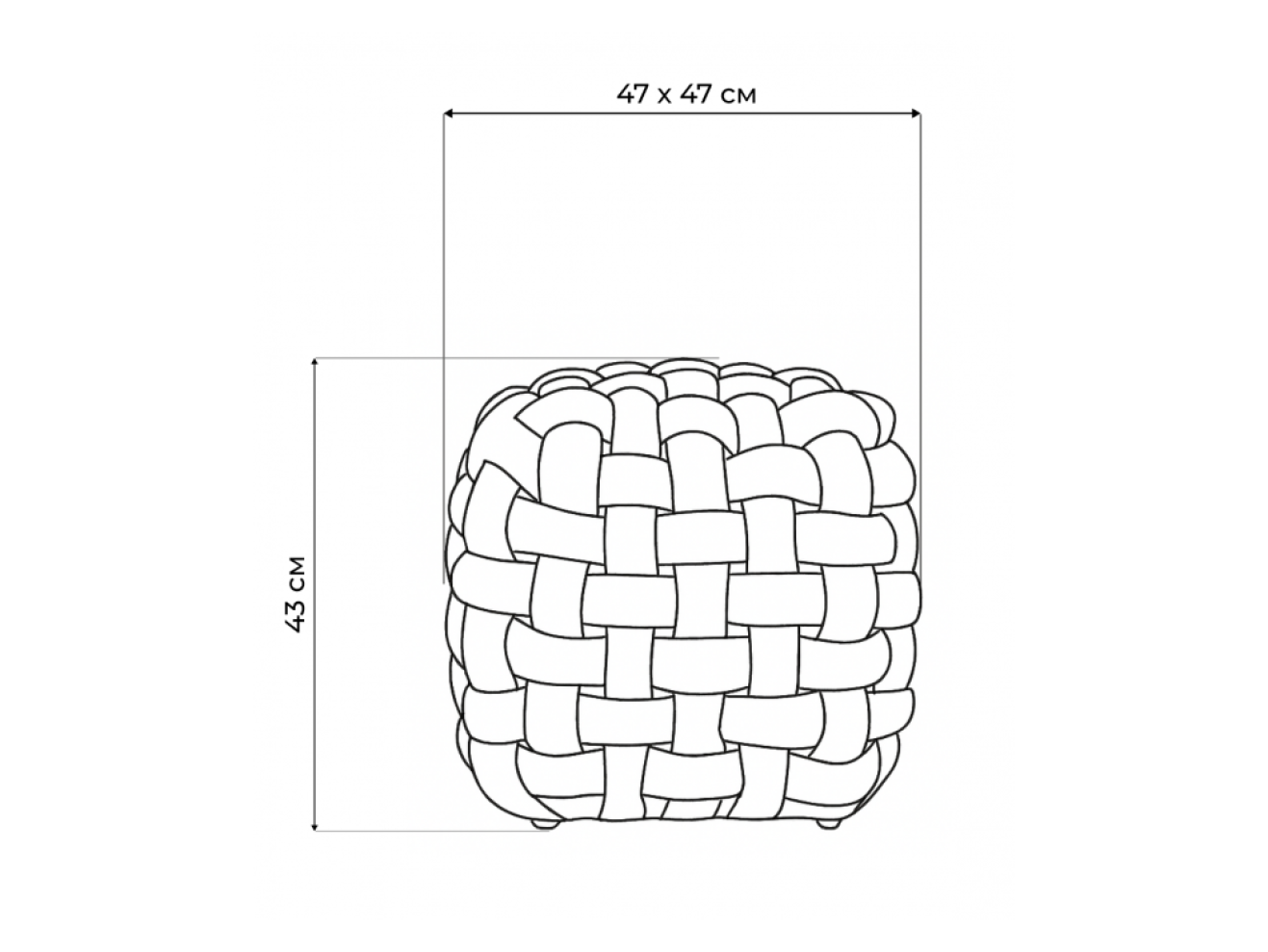 Akura-П белый велюр Банкетка