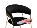 Kamelia 1 black / gold Стул на металлокаркасе арт. 1017287