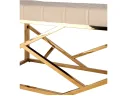 Банкетка-скамейка Stool Group АРТ ДЕКО Вельвет бежевый/Сталь золото  Meb арт. 1599013